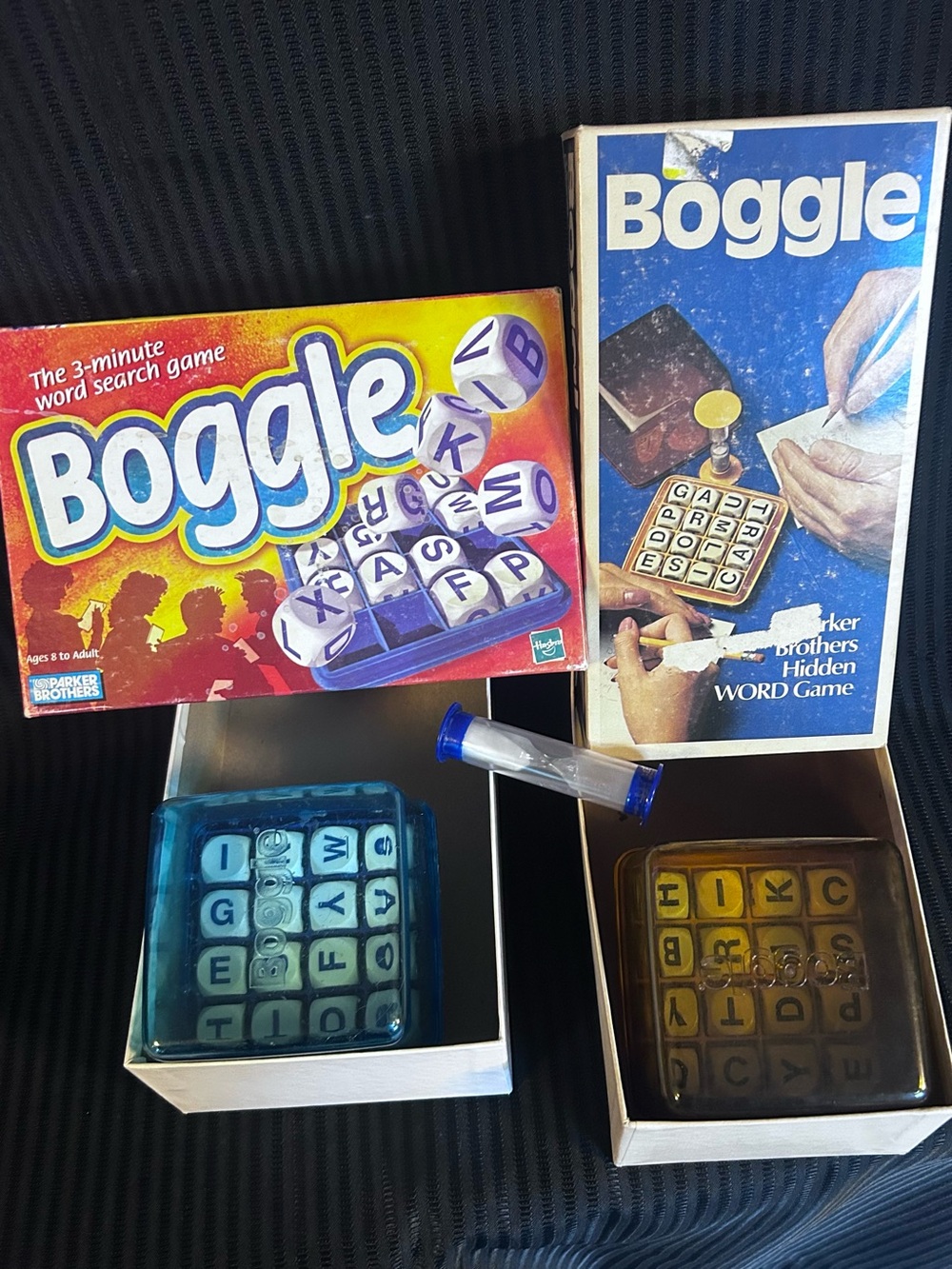 Boggle. Price is for both games one of them is missing the timer.
